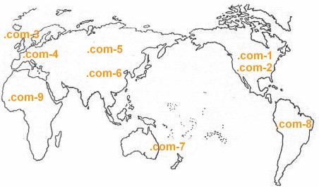 regional domain map